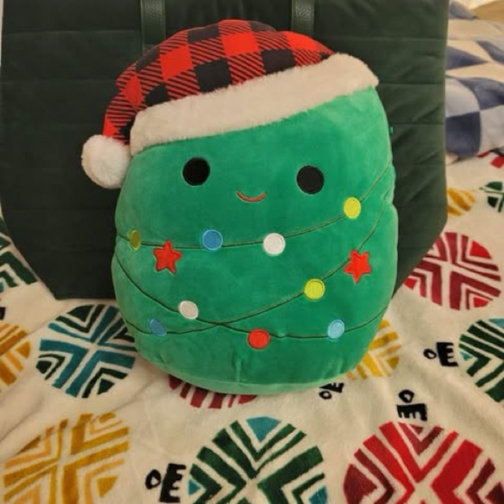 Squishmallows Carol the Christmas tree with Santa hat - 14"